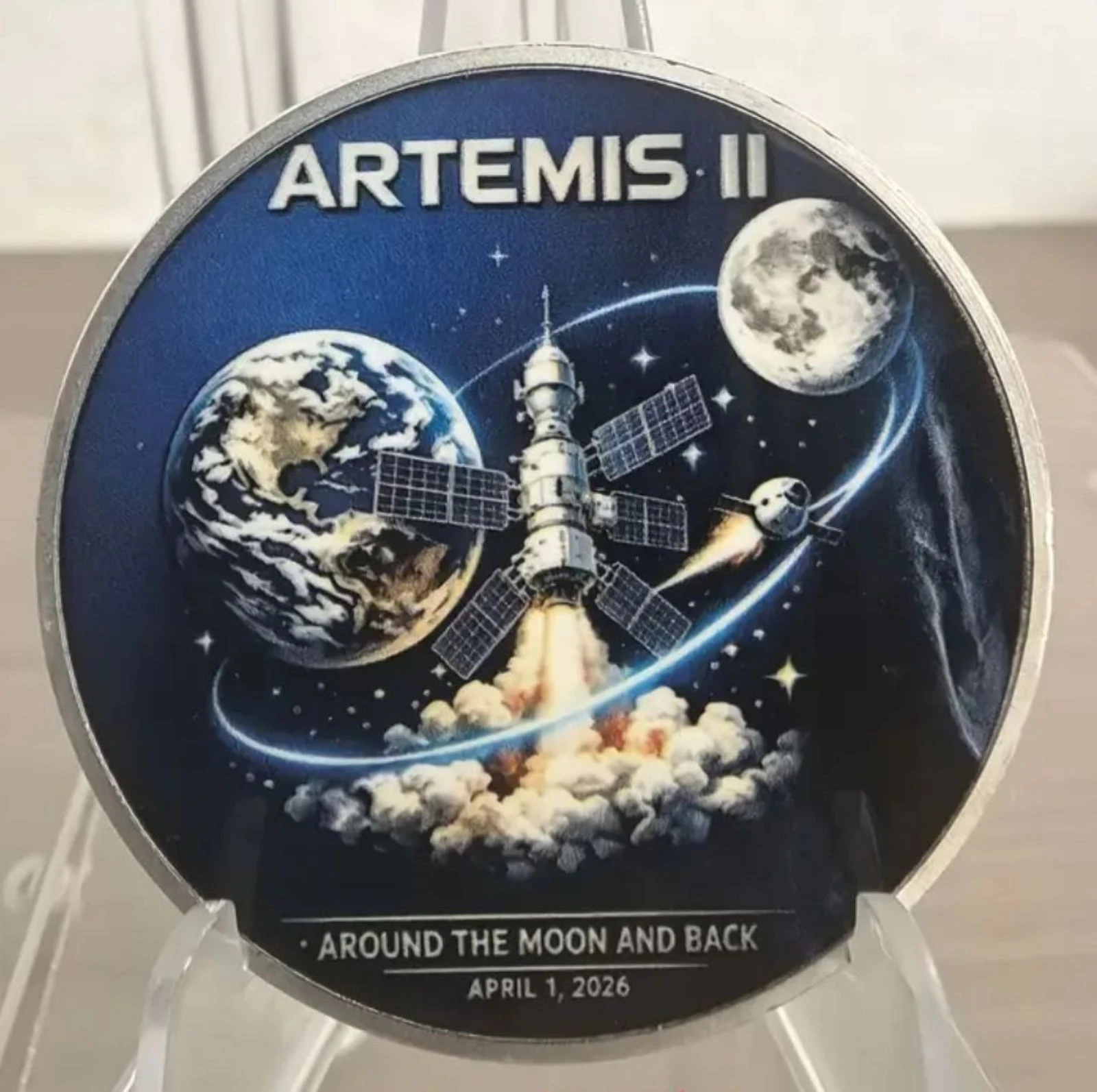 zeer mooie medaille, ruimtemissie Artemis – photo 2